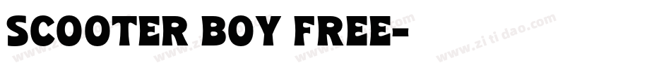 Scooter Boy Free字体转换